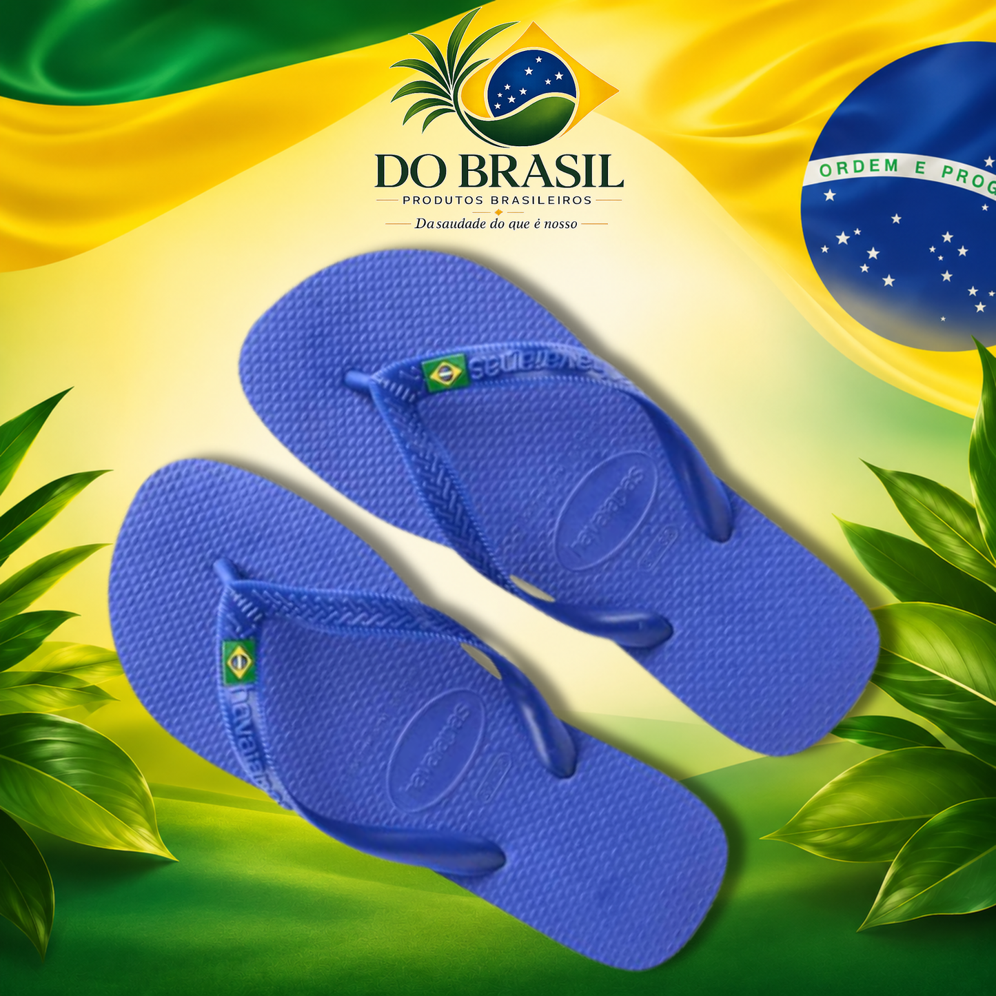 Havaianas Brasil Bandeira Azul