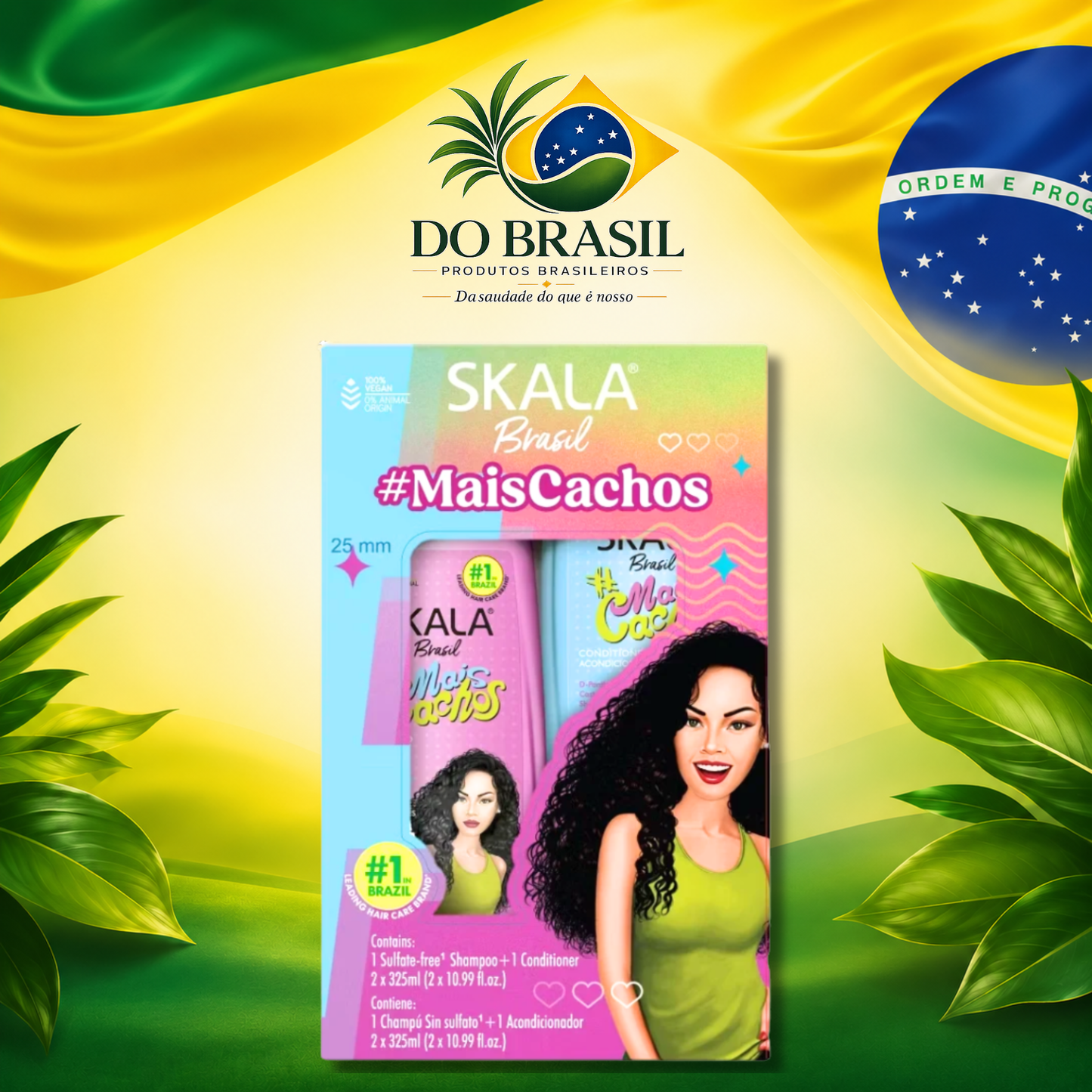 Skala Kit Mais Cachos Shampoo + Condicionador