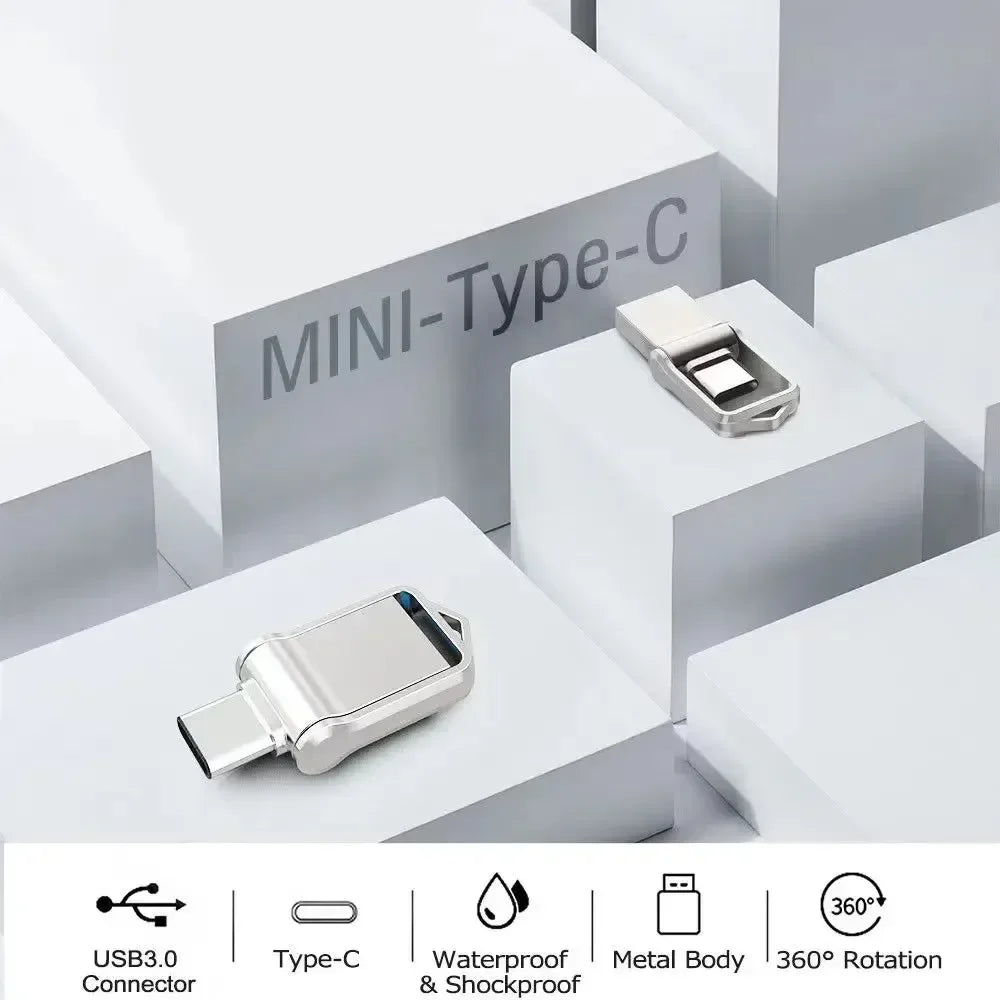 Xiaomi 2TB USB 3.2 Flash Drive High Speed USB 1TB 512GB Type-C Interface Dual-Use Flash Memory Stick For Mobile Phone Computer 