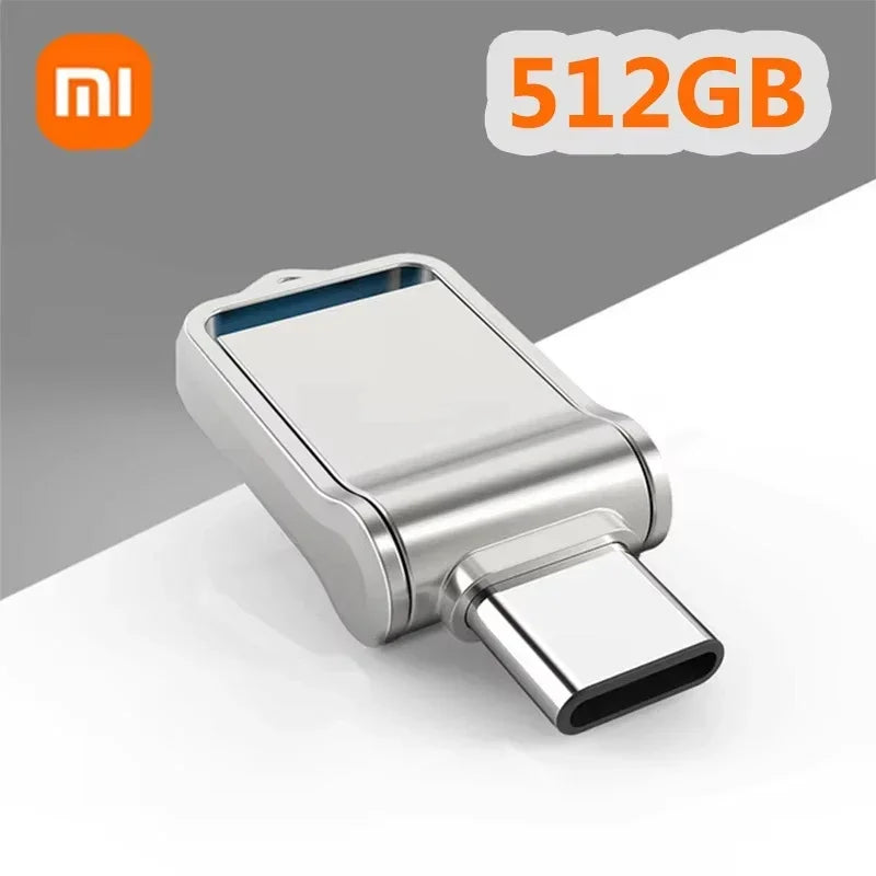 Xiaomi 2TB USB 3.2 Flash Drive High Speed USB 1TB 512GB Type-C Interface Dual-Use Flash Memory Stick For Mobile Phone Computer 