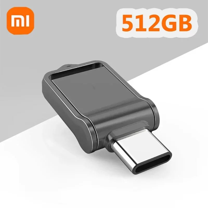 Xiaomi 2TB USB 3.2 Flash Drive High Speed USB 1TB 512GB Type-C Interface Dual-Use Flash Memory Stick For Mobile Phone Computer 