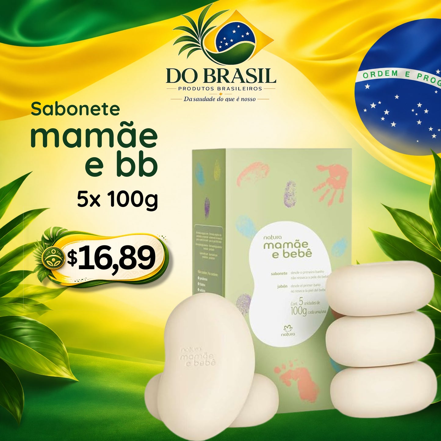 Sabao em barra Natura