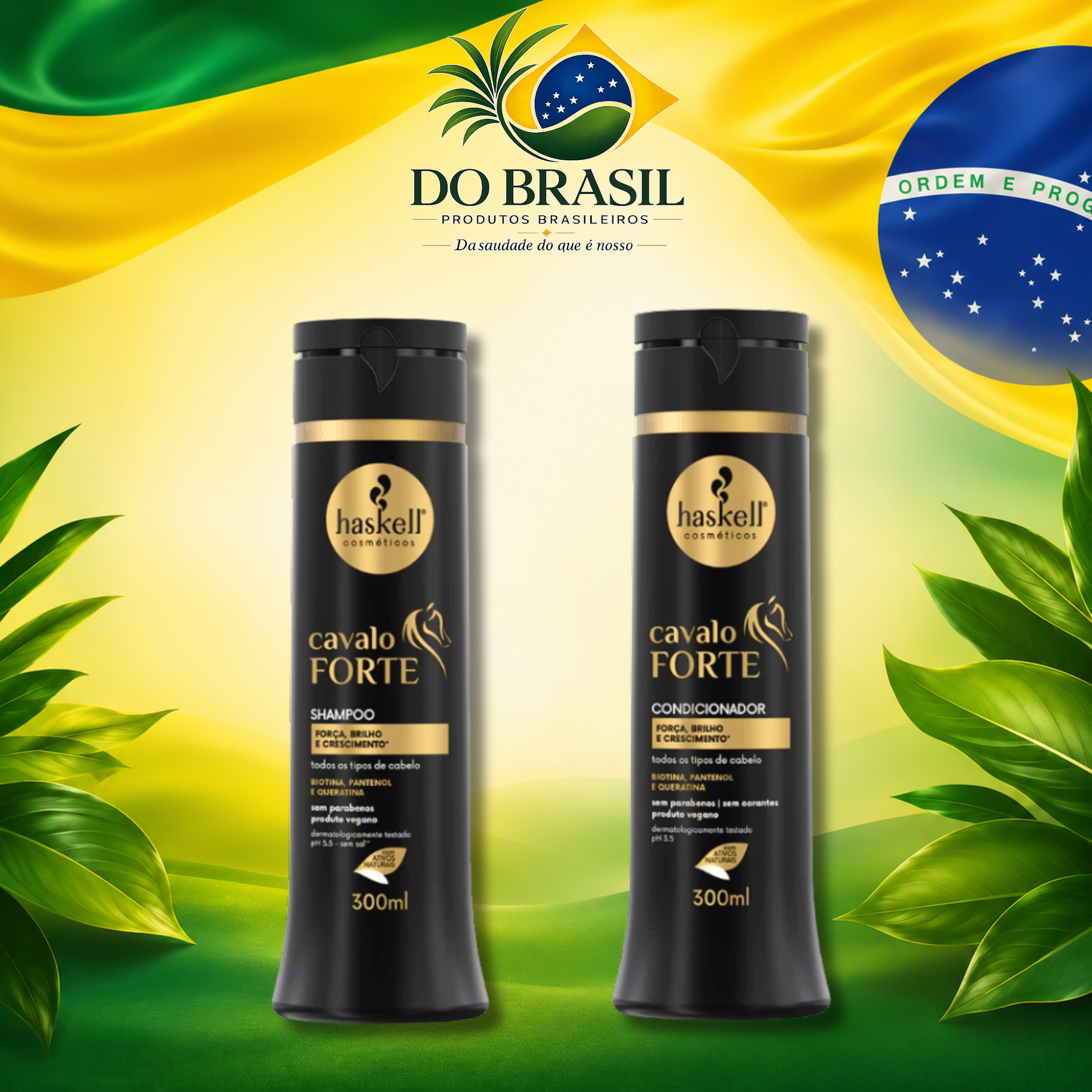 Kit Shampoo e Condicionador Cavalo Forte