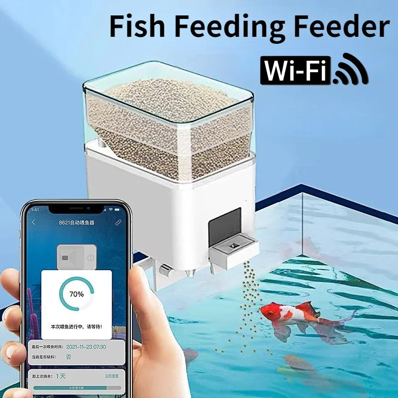 Automatic Aquarium Fish Tank Feeder Timing/Wifi Wireless