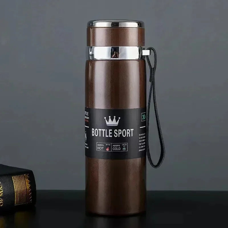 1L Thermal Water Bottle Keep Cold and Hot Water Bottle Stainless Steel