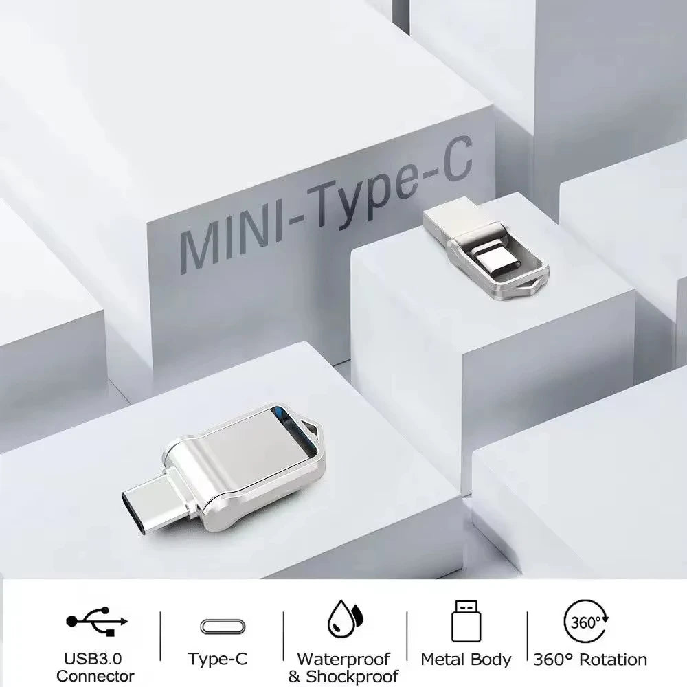 Xiaomi 2TB USB 3.2 Flash Drive High Speed USB 1TB 512GB Type-C Interface Dual-Use Flash Memory Stick For Mobile Phone Computer ﻿