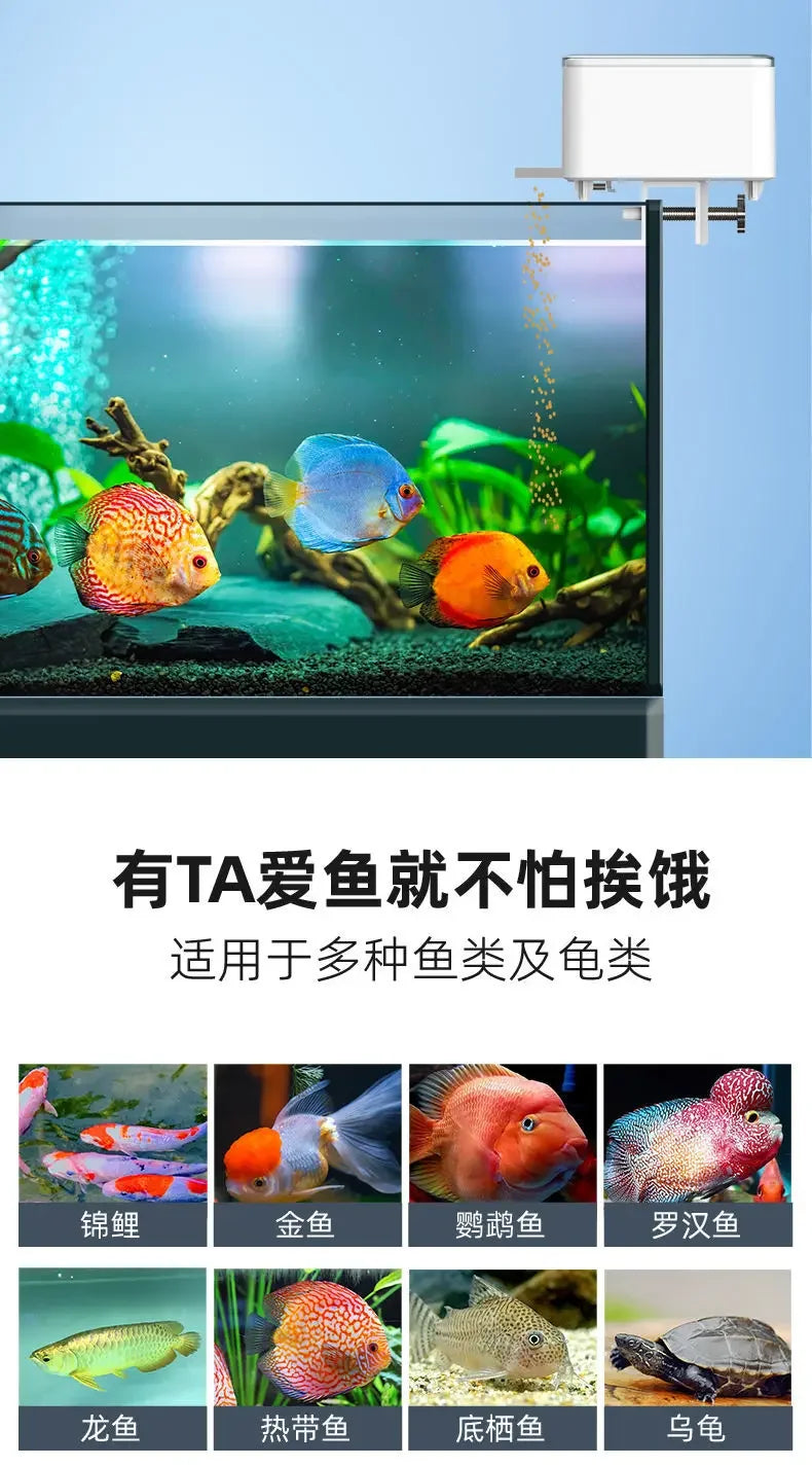 Automatic Aquarium Fish Tank Feeder Timing/Wifi Wireless