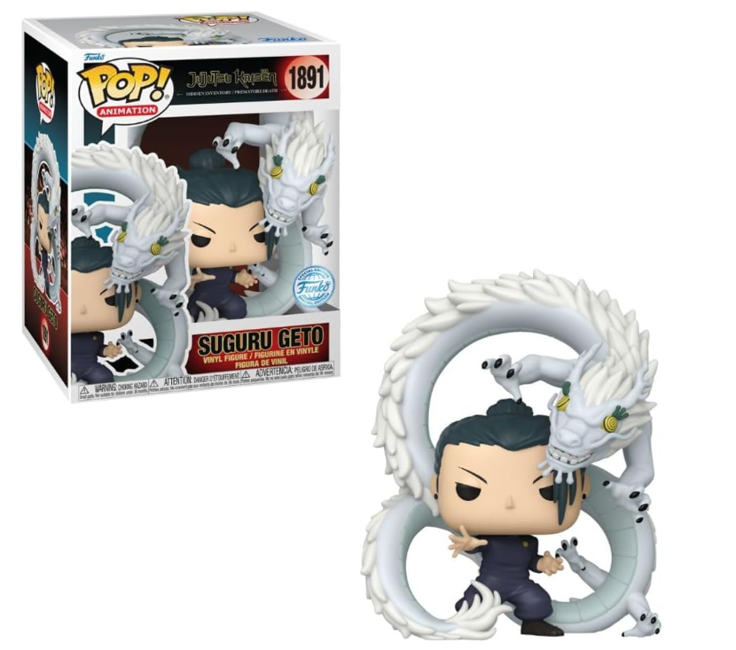 Funko Pop! Animation Jujutsu Kaisen Suguru Geto #1891 – Edição Especial com Dragão