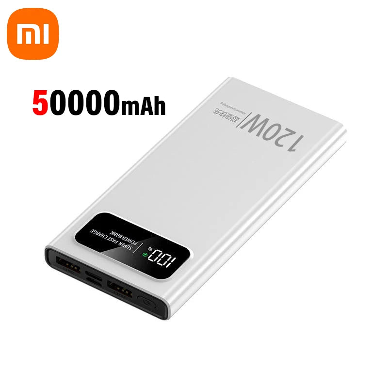 Xiaomi 200000mAh 120W Power Bank Super Fast Charging Battery High Capacity Digital Display Power Bank For iPhone Samsung Huawei