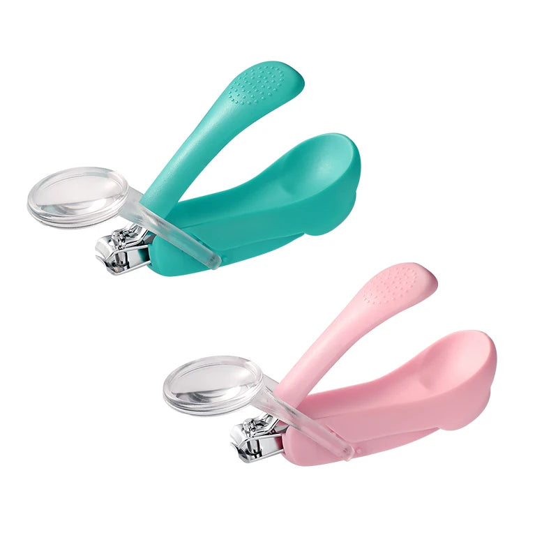 Infant Baby Nail Cutting Clippers Tools Children Kids Magnifier Glass Finger Nail Cutter