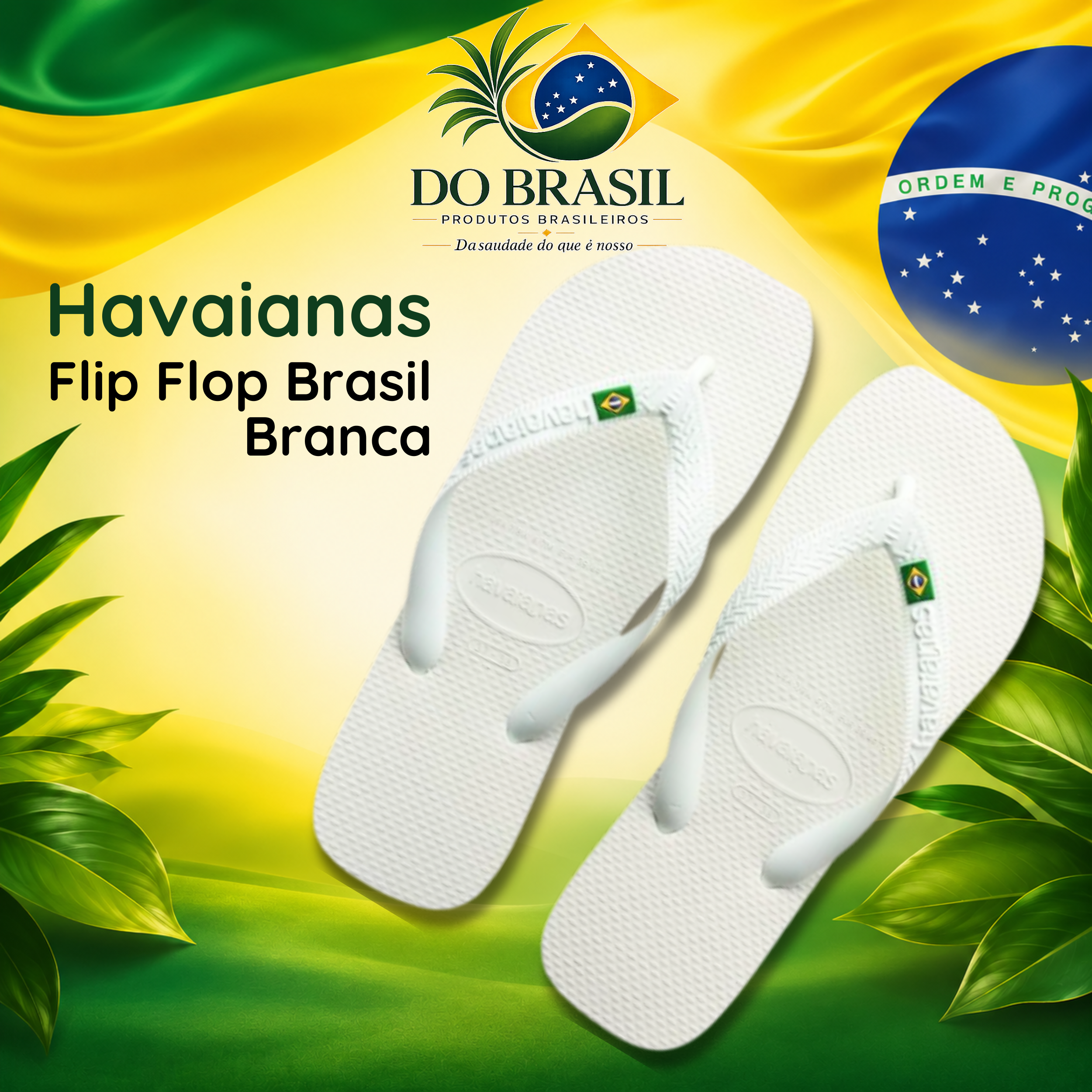 Havaianas Brasil Bandeira Branca